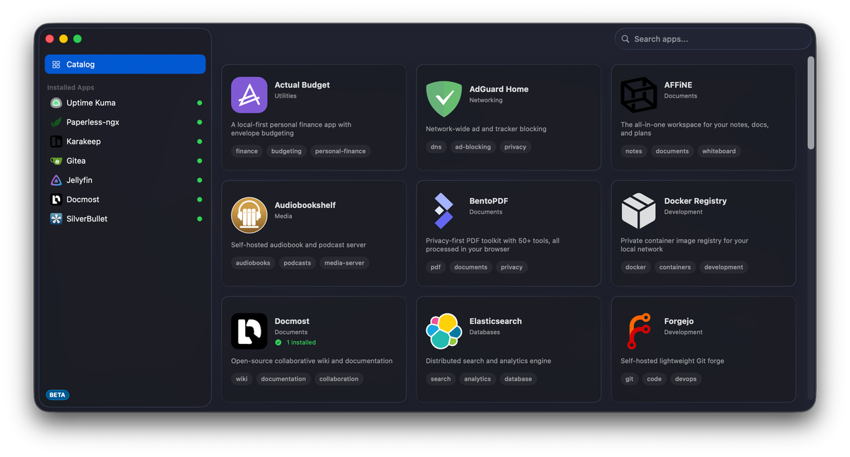 Lawn app running on macOS